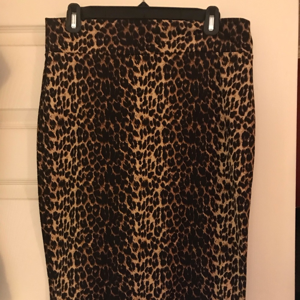 Animal print skirt